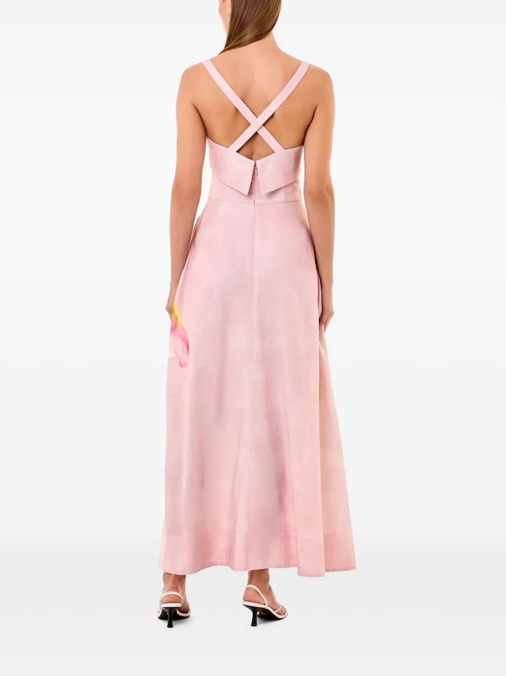 Nicholas Carmellia midi-jurk Roze