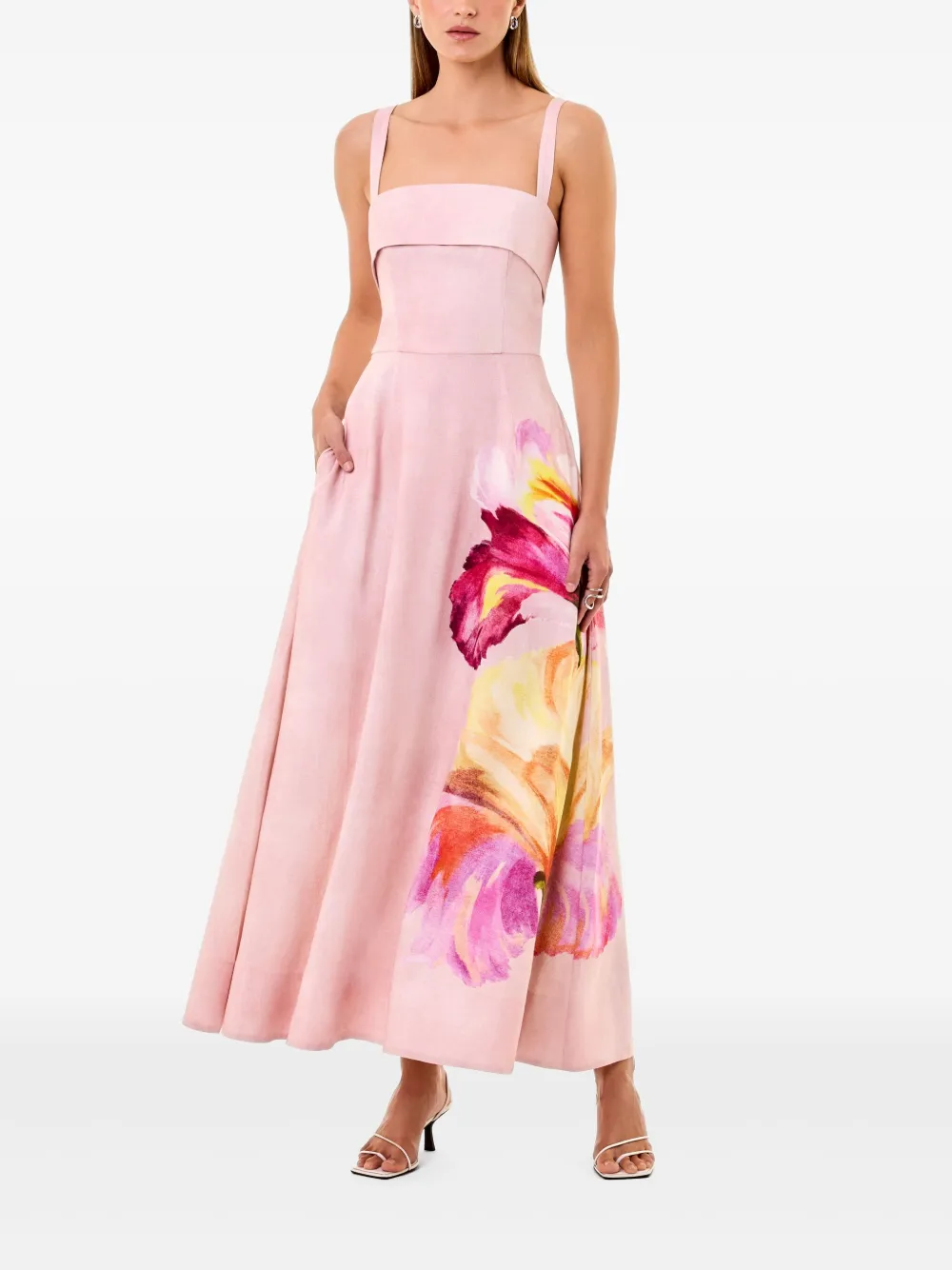 Nicholas Carmellia midi-jurk - Roze