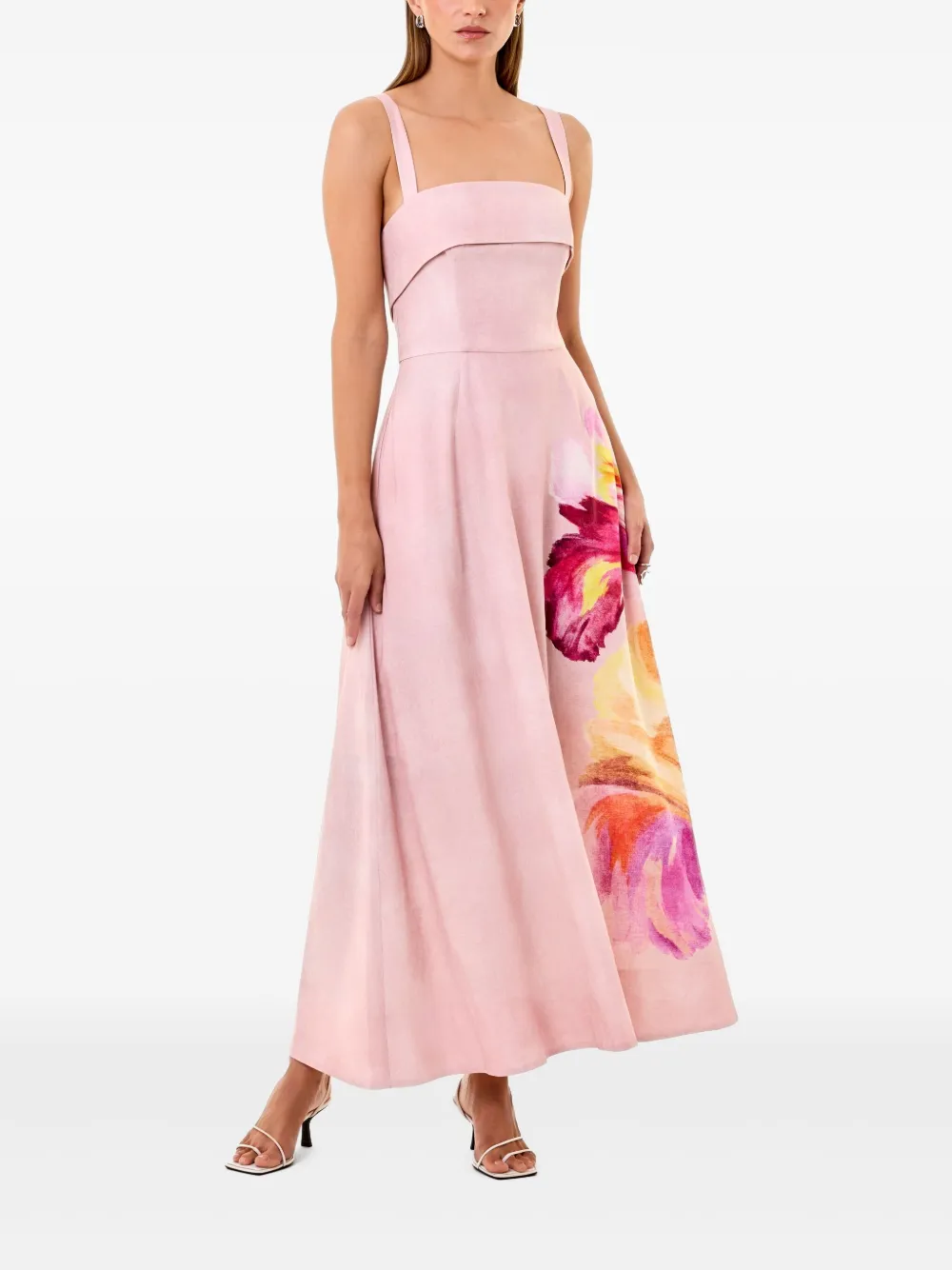 Nicholas Carmellia midi-jurk Roze