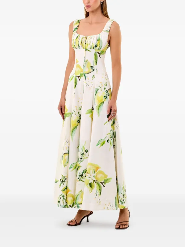 knee length dresses for ladies Dina Peach Midi Dress Small