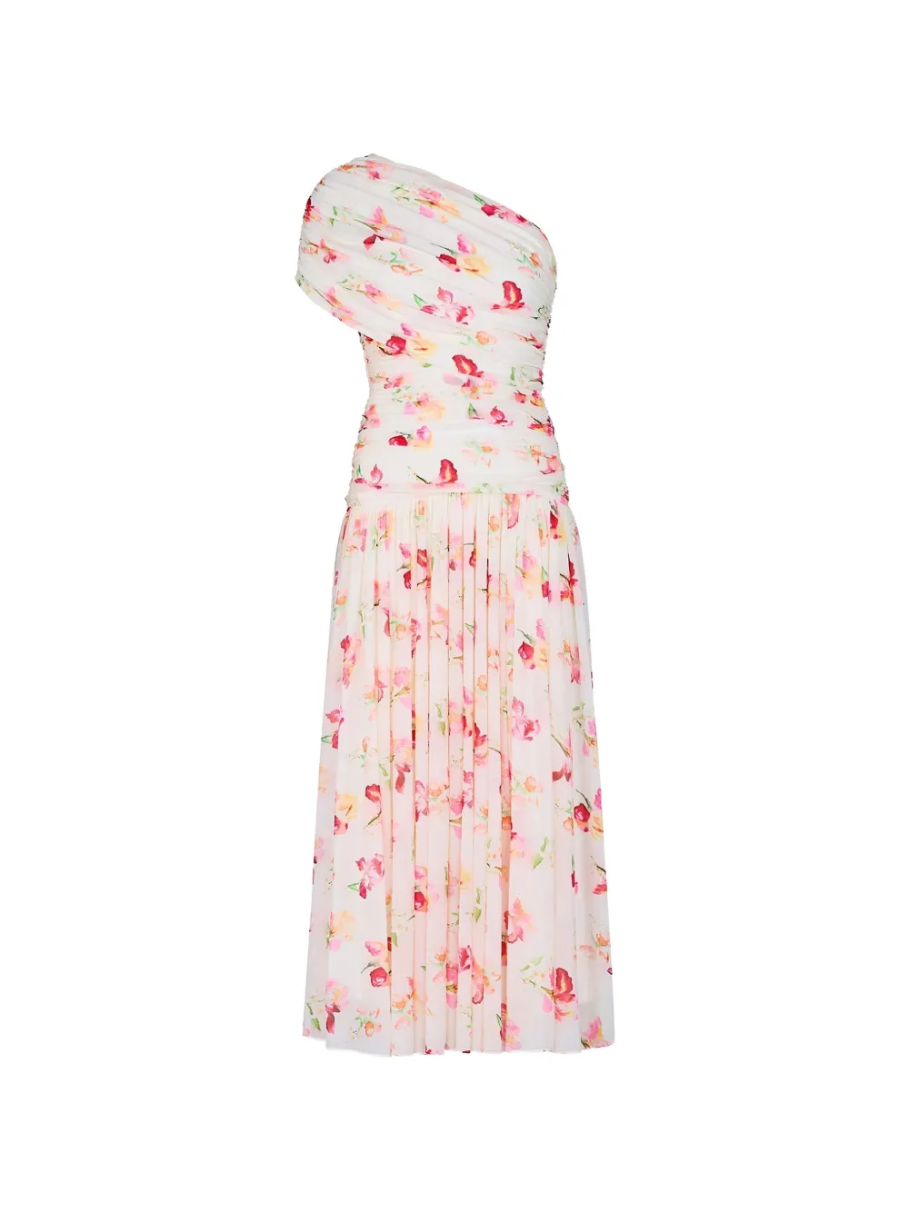 Nicholas Gaia one-shoulder midi dress - White