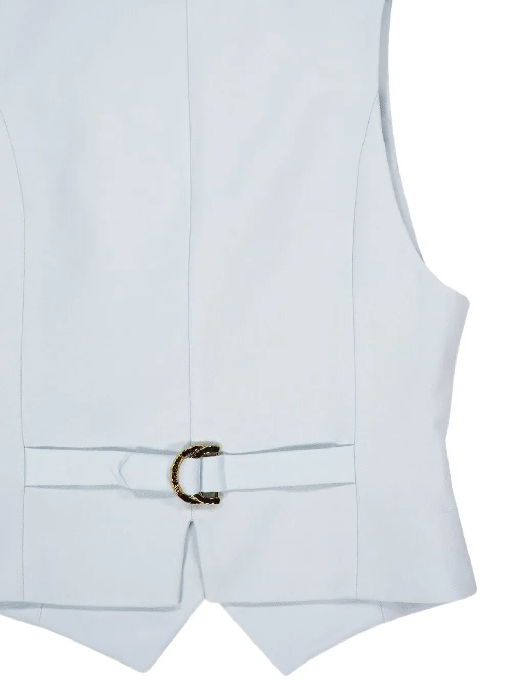 ZIMMERMANN Sea Foam gilet met V-hals en knopen Blauw