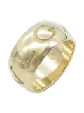 Bvlgari Pre-Owned 10s 18K yellow gold Monologo ring