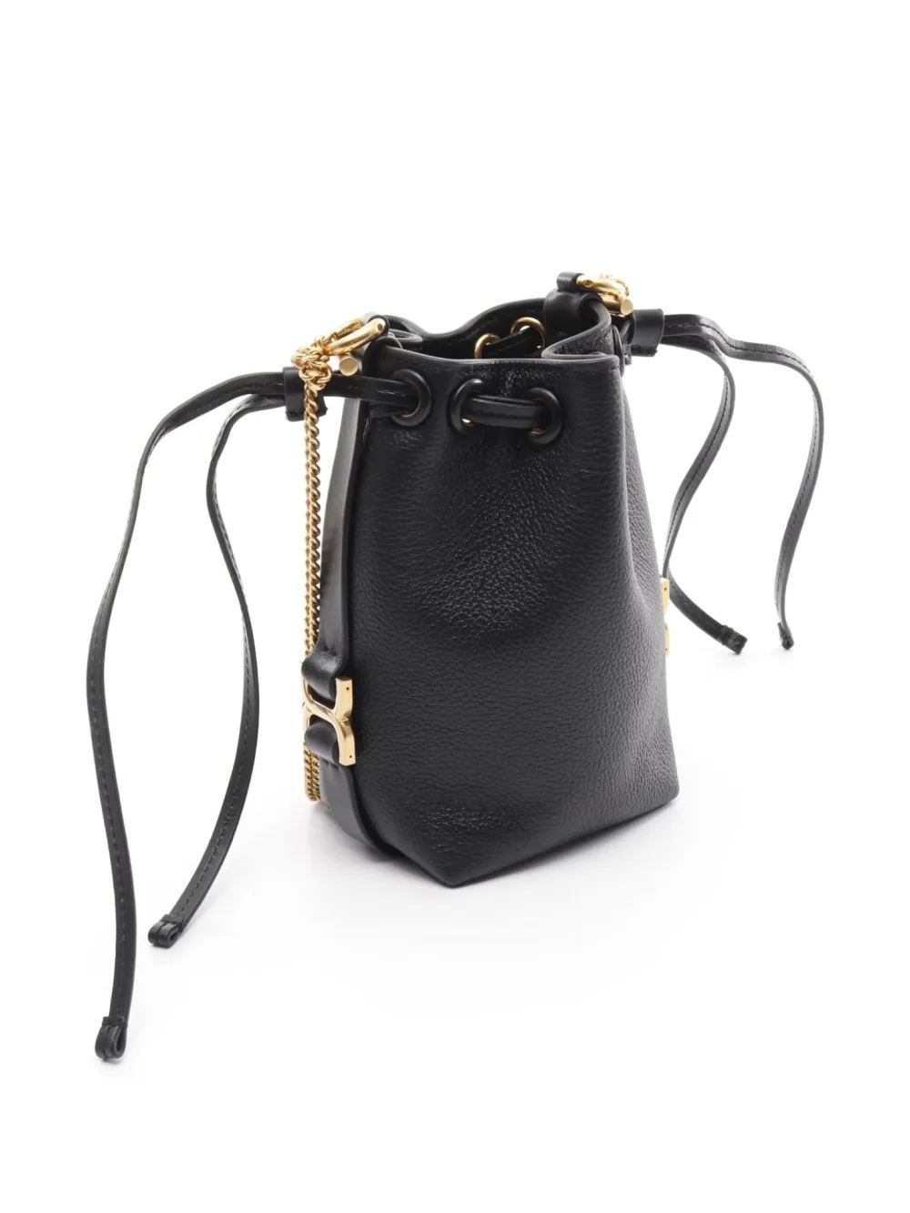 Chloé Pre-Owned 2020s mini Mercy bucket bag - Zwart