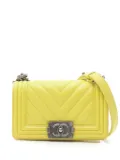 CHANEL Pre-Owned 2016-2017 small Boy Chanel shoulder bag - Yellow