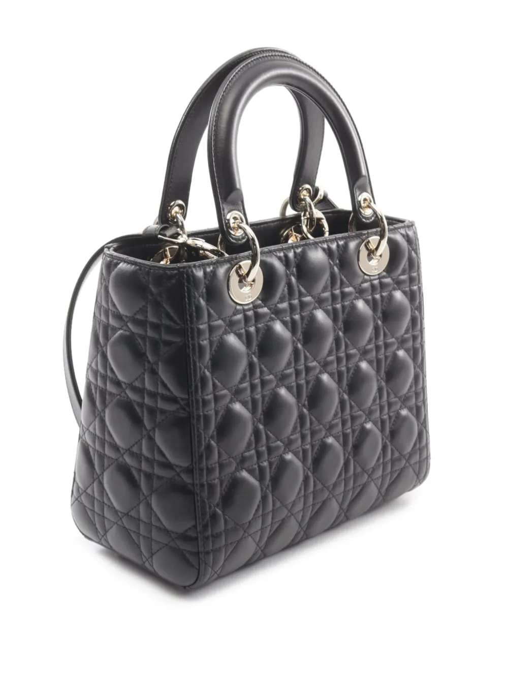 Christian Dior Pre-Owned 2010 pre-owned Lady Dior handtas - Zwart
