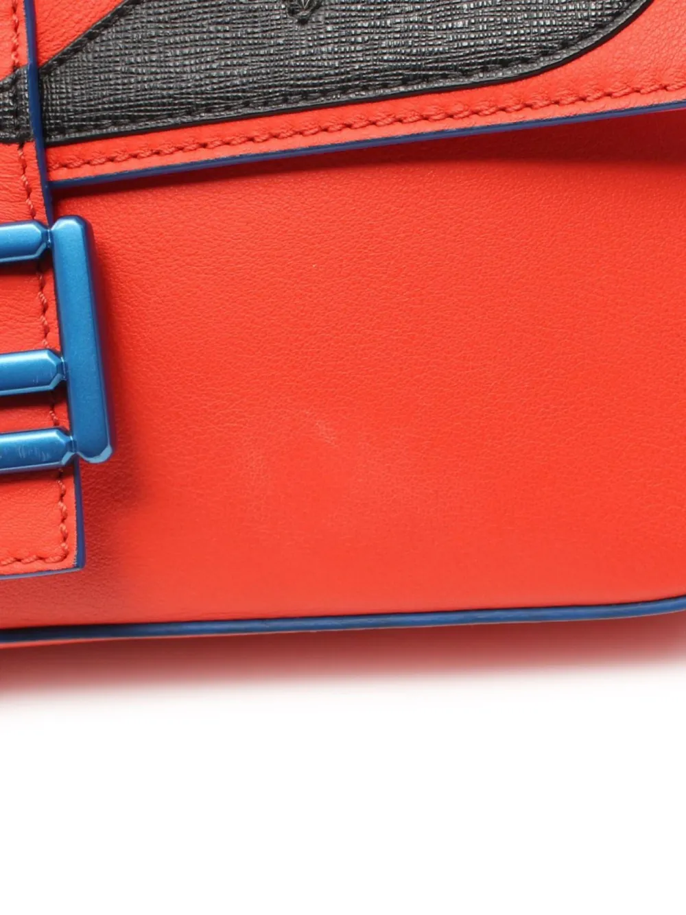 Pre-owned Fendi 10's Monster Bucket Shoulder Bag In Orange