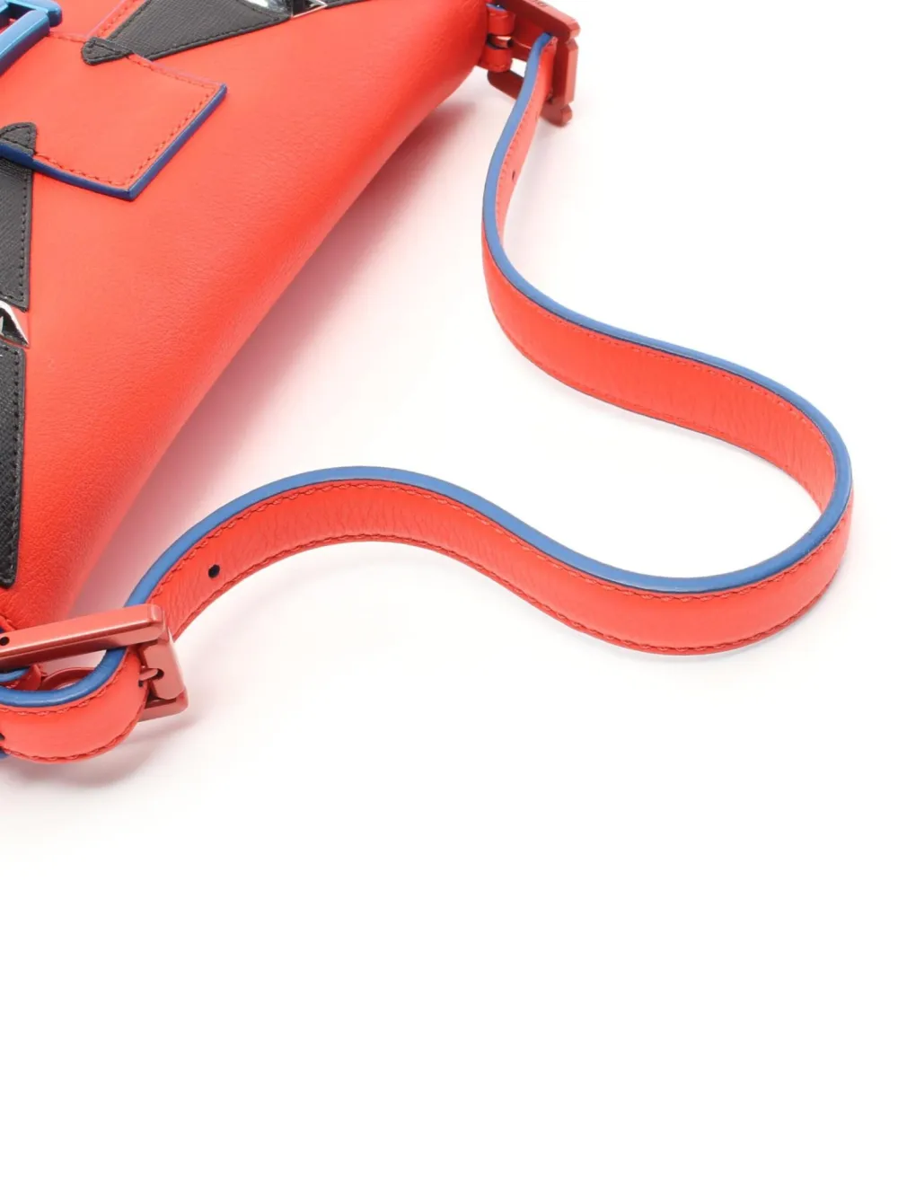 Pre-owned Fendi 10's Monster Bucket Shoulder Bag In Orange