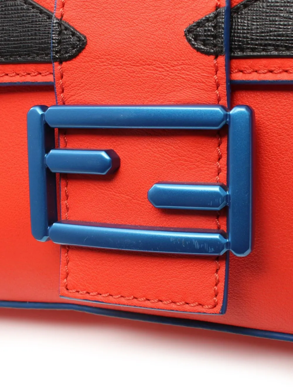 Pre-owned Fendi 10's Monster Bucket Shoulder Bag In Orange