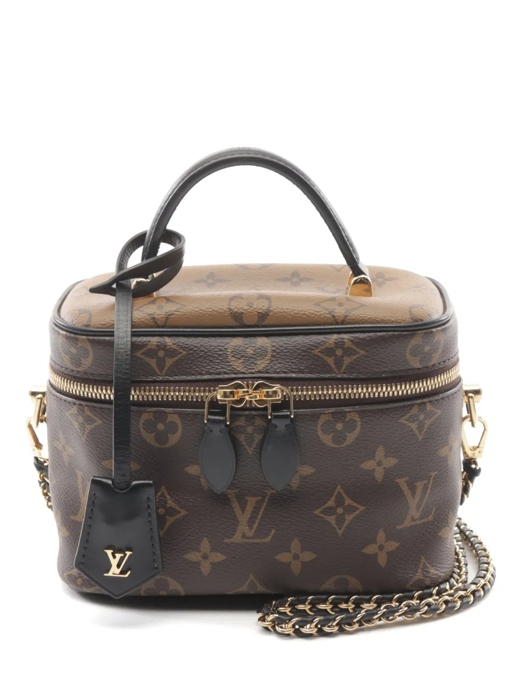 Louis Vuitton Pre-Owned 2020s バニティ PM モノグラム リバース ハンドバッグ - ブラウン Louis Vuitton Pre-Owned 2020s バニティ PM モノグラム リバース ハンドバッグ - ブラウン