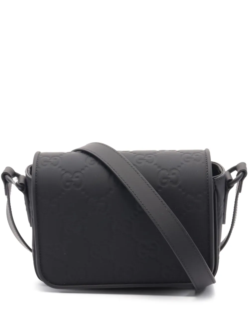 Gucci Pre-Owned 2020s GG rubber effect handbag | Black | Image 1