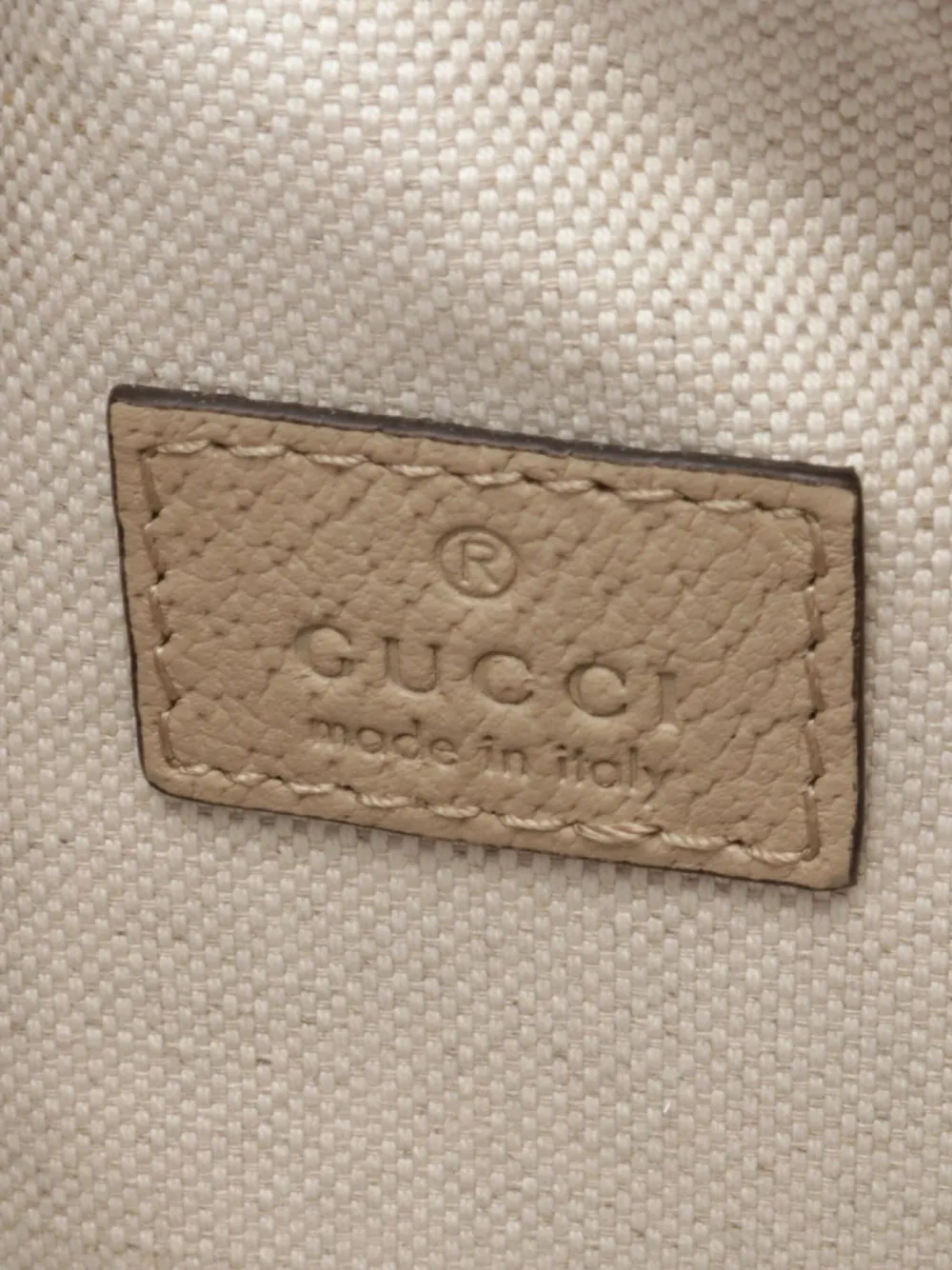 Pre-owned Gucci 2020s Mini Ophidia Two-way Bag In Neutrals