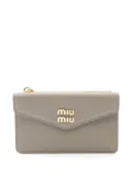 Miu Miu Pre-Owned 2020 leather wallet - Grey