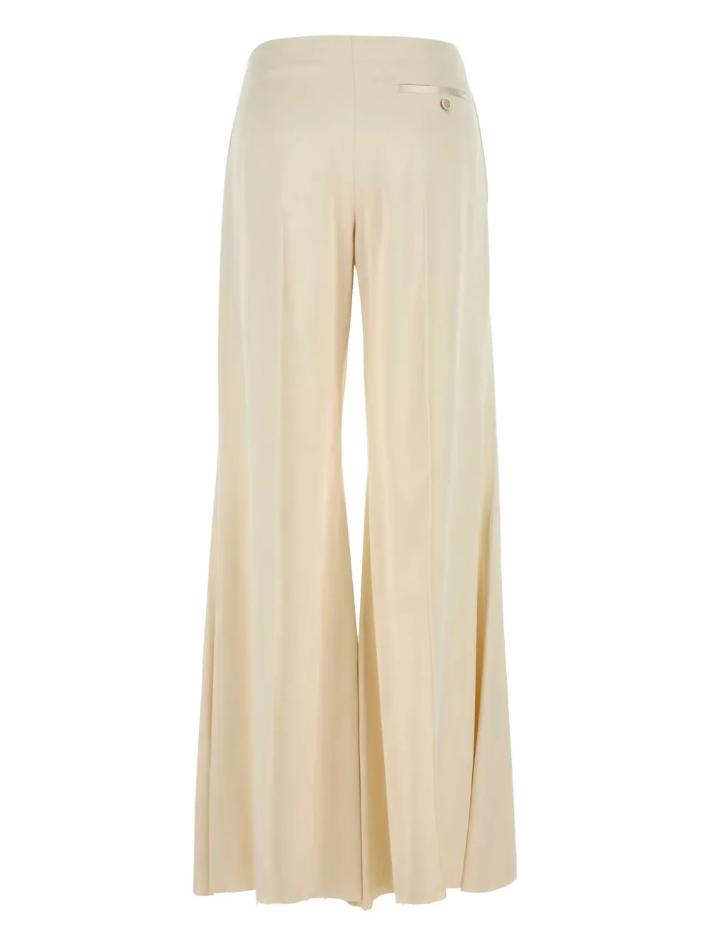 Alexander McQueen satin wide-leg trousers - Beige