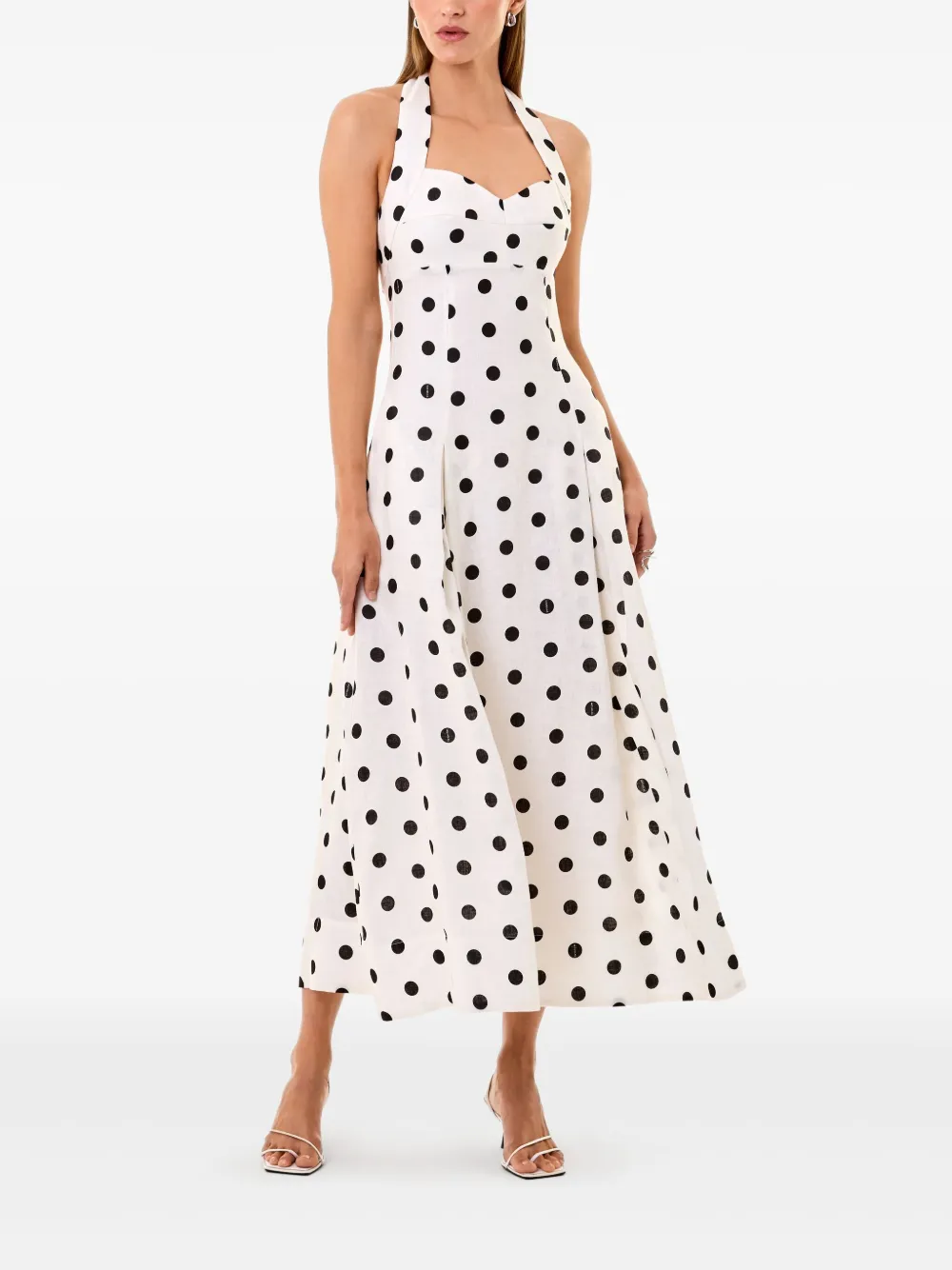 Nicholas Seraphina midi-jurk - Wit