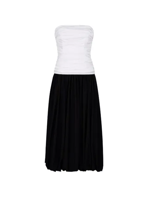 Nicholas Vestido midi Despina sem alças