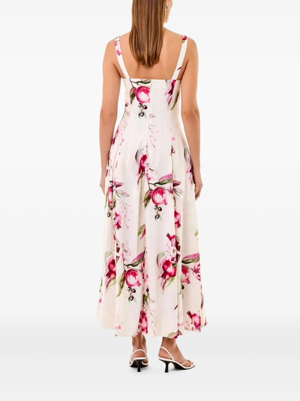 Nicholas Midi-jurk met pailletten Wit
