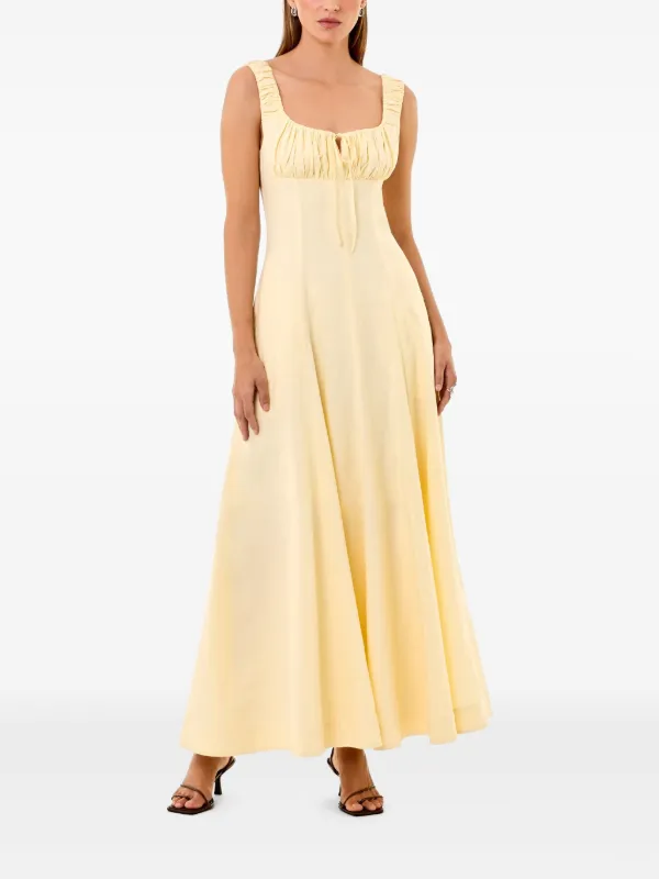 Nicholas Dina Midi Dress | Yellow