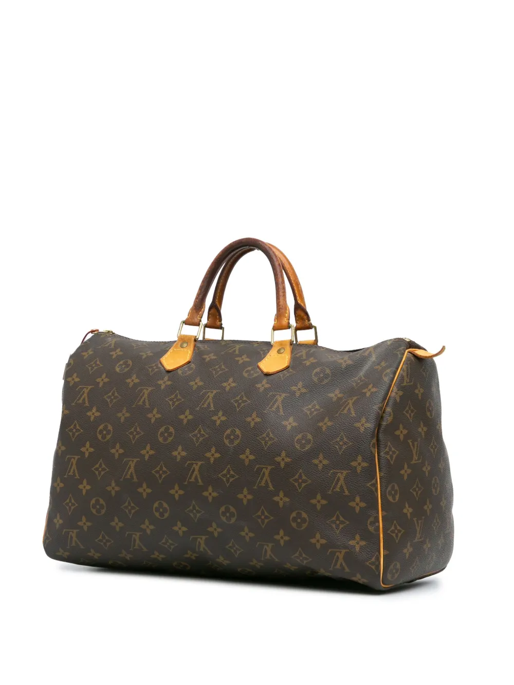 Louis Vuitton Pre-Owned 2008 Monogram Speedy 40 Boston tas - Bruin