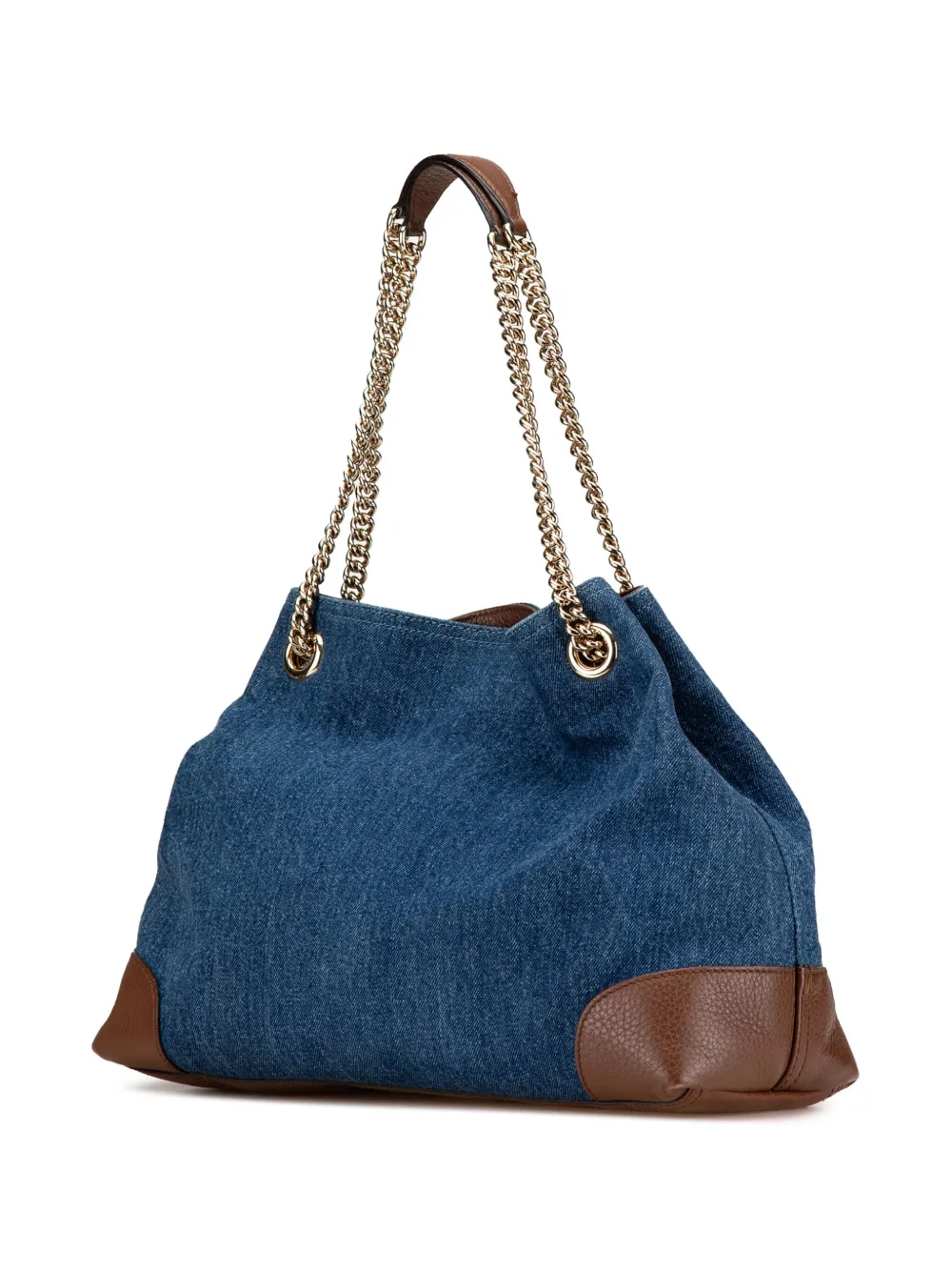 Gucci Pre-Owned 2000-2015 medium Denim Soho Chain shopper - Blauw