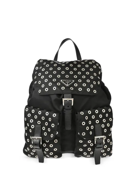 Prada Pre-Owned mochila con logo triangular 2010