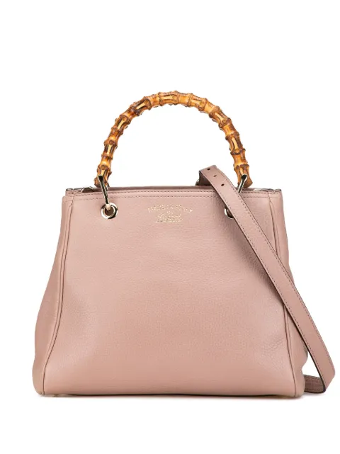 Gucci Pre-Owned маленькая сумка-сэтчел Bamboo Shopper из телячьей кожи (2000-2015 годы)