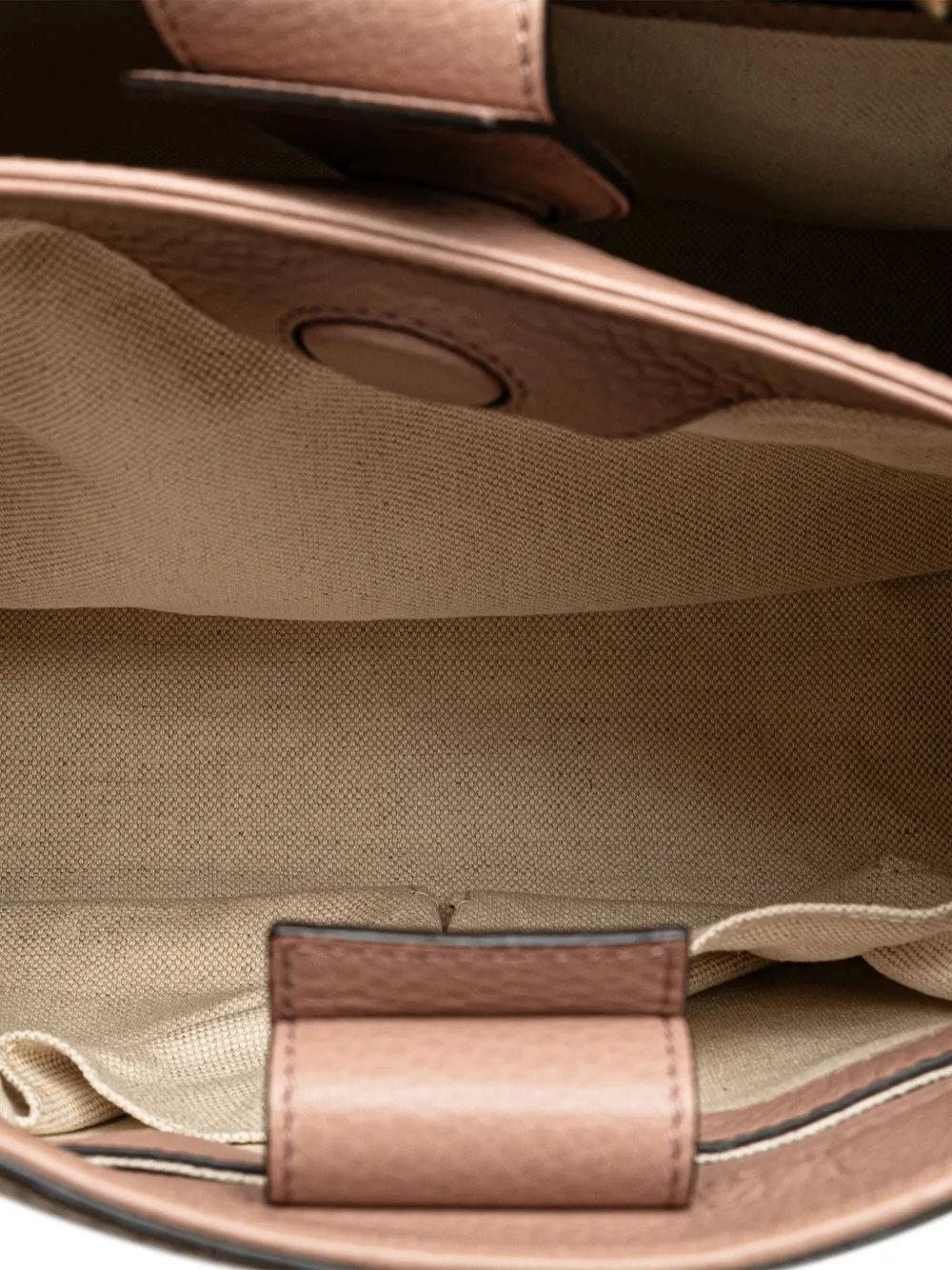 Gucci Pre-Owned Borsa shopper piccola in pelle di vitello con dettagli in bambù 2000-2015 | Image 5