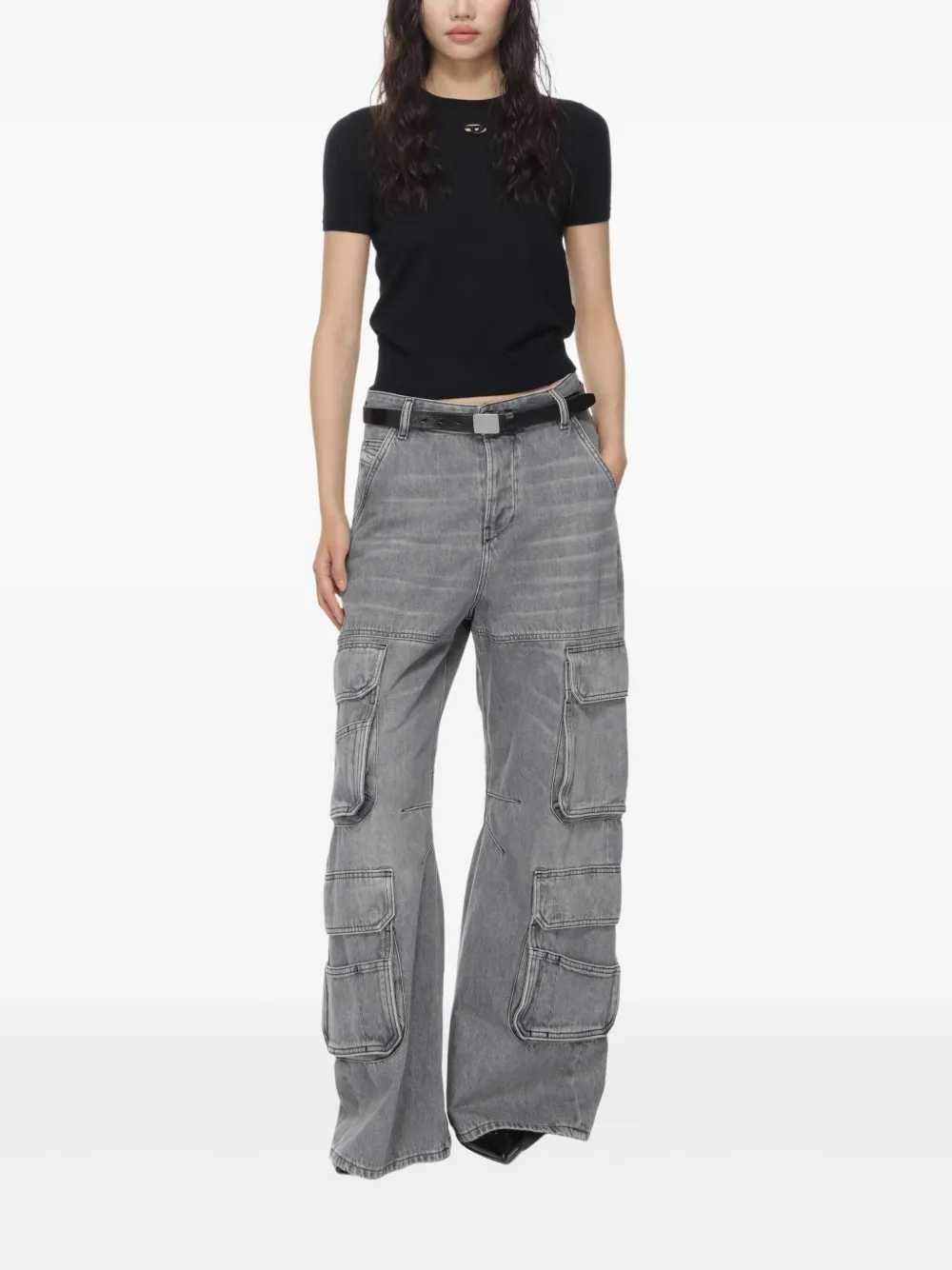 Diesel M-Aline T-shirt Zwart