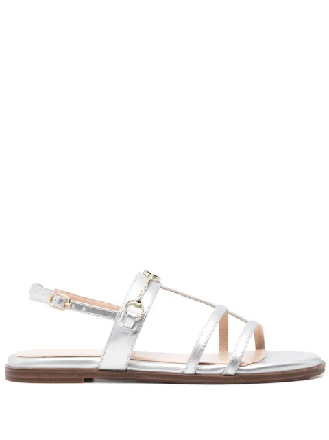 TWINSET sandalias con placa Oval T