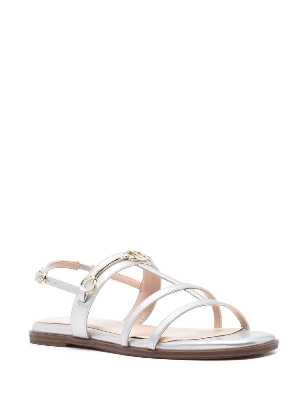 TWINSET Sandalen met T-plakkaat Zilver