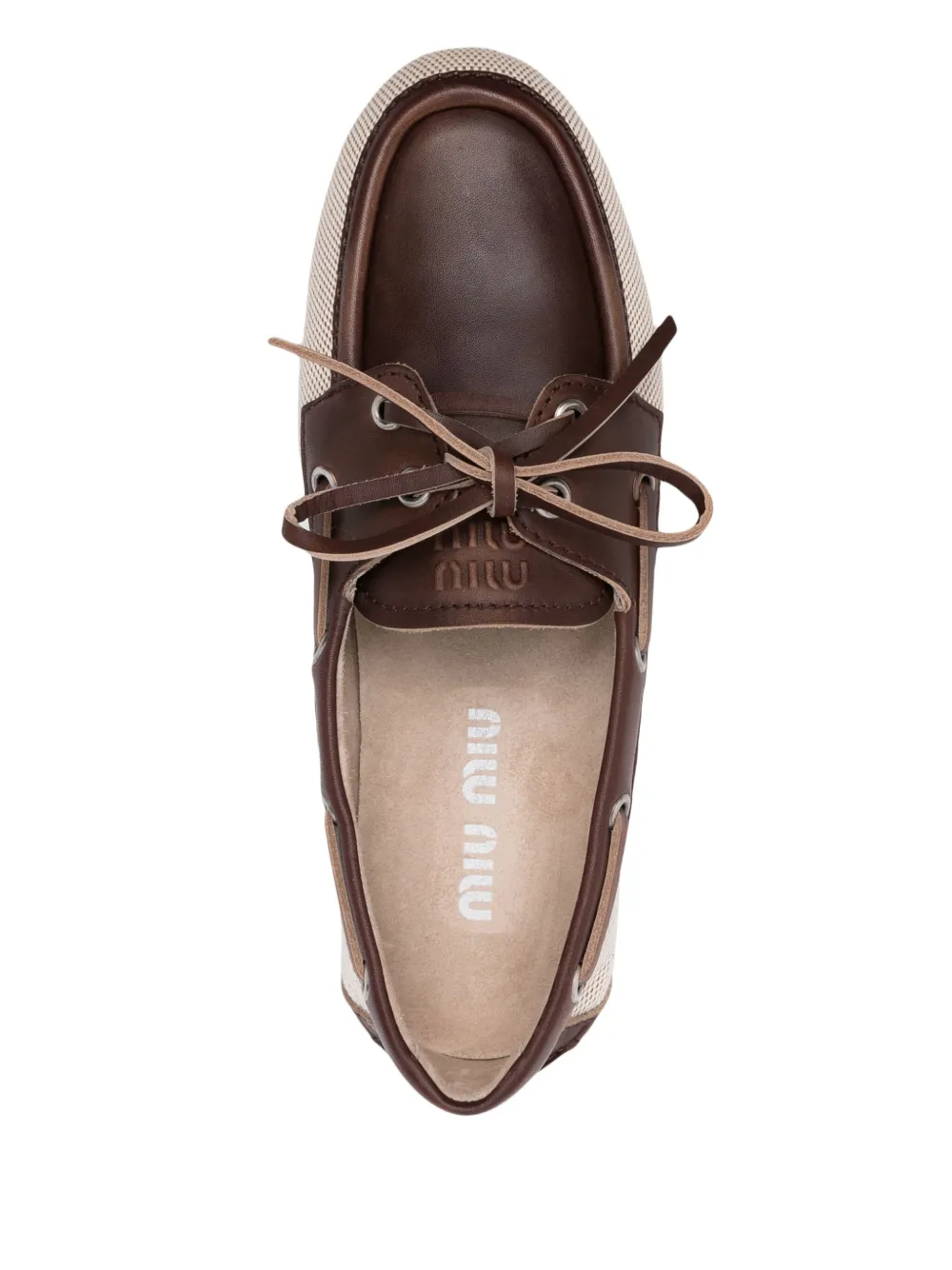 Miu Canvas loafers Bruin