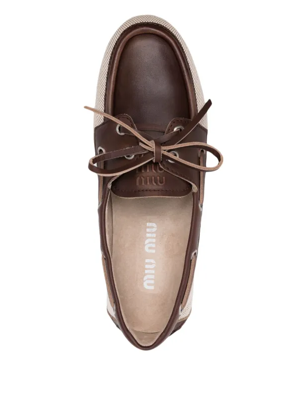 Miu Miu canvas loafers 35