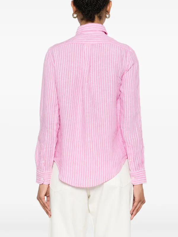 【希少！！】 | シャツ ストライプ Lauren Ralph Polo ピンク JP FARFETCH | トップス