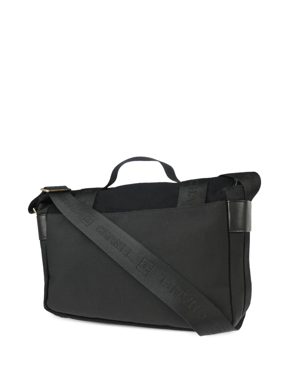 Pre-owned Chanel 2005 Sport Line Two-way Handbag In Black
