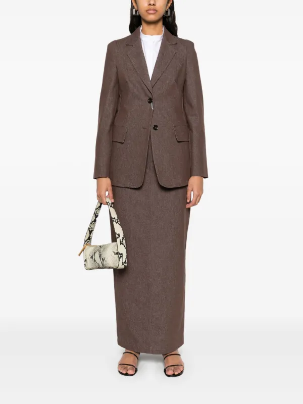 Max Mara Pianosa Midi Skirt | Brown | FARFETCH