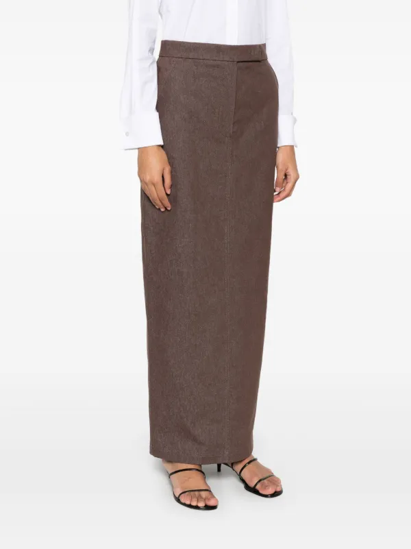 スカート Max Mara Pianosa Long Skirt Max Mara Pianosa Midi Skirt | Brown | FARFETCH