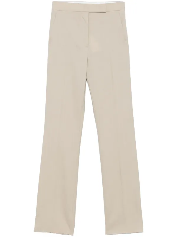 【関税＆送料込み】Max Mara 'Turbigo' Pants Straight-cut wool, mohair and silk trousers, hazelnut brown