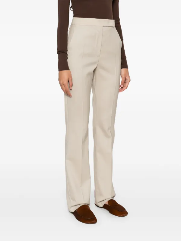 【関税＆送料込み】Max Mara 'Turbigo' Pants Straight-cut wool, mohair and silk trousers, beige