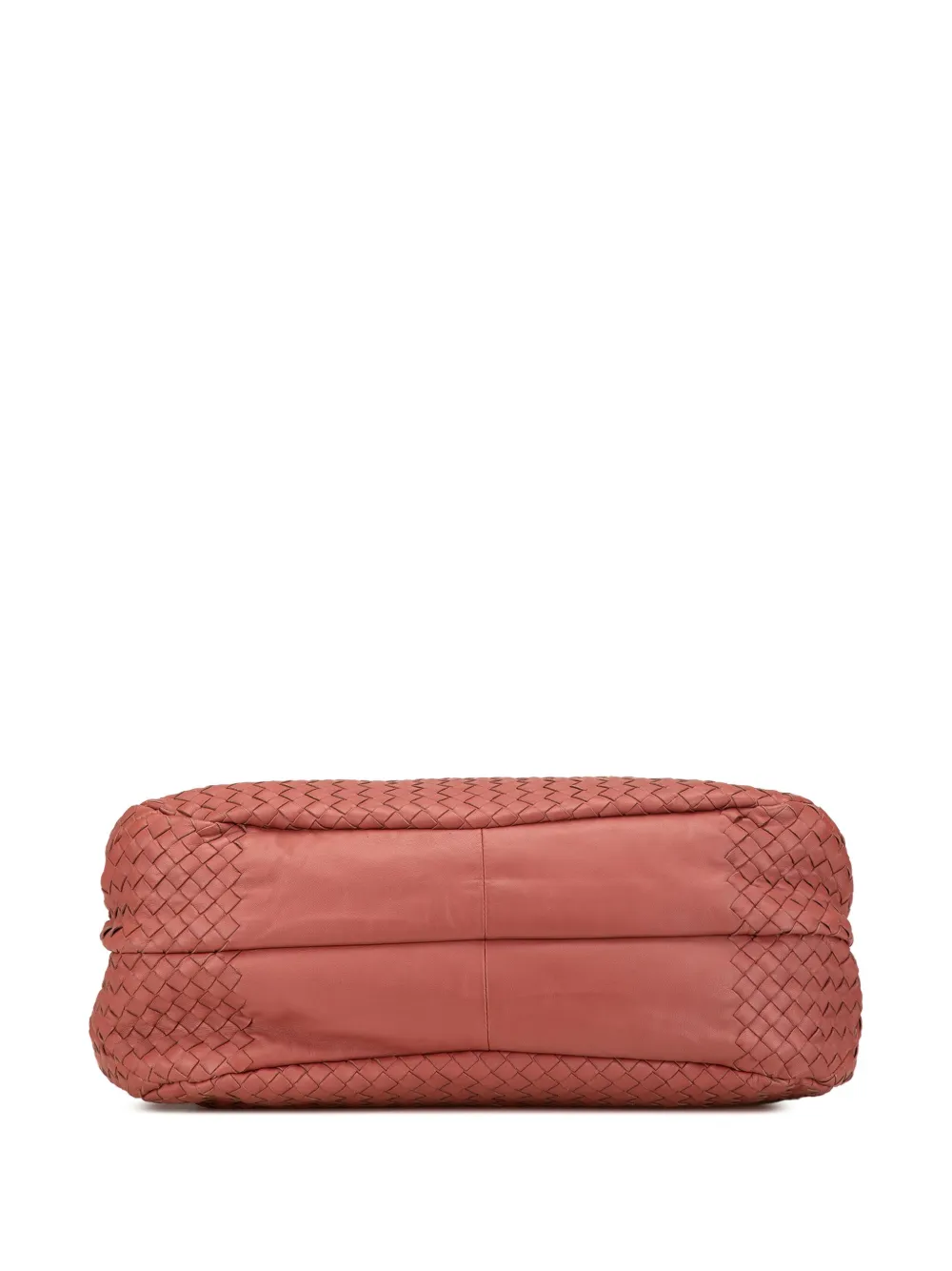 Pre-owned Bottega Veneta 2012-2024 Large Nappa Intrecciato Campana Hobo Bag In Red