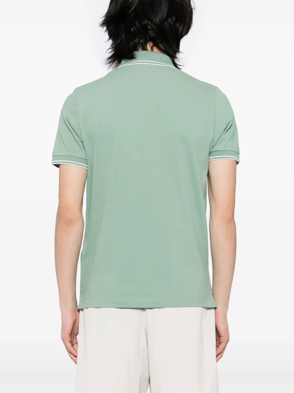 Stone Island Poloshirt met logopatch Groen