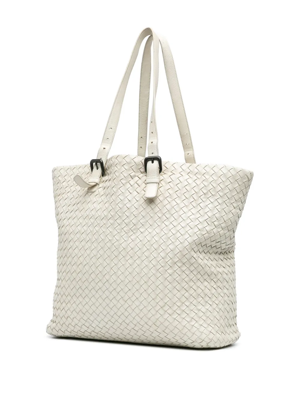 Bottega Veneta Pre-Owned 2012-2024 Nappa Intrecciato shopper - Wit