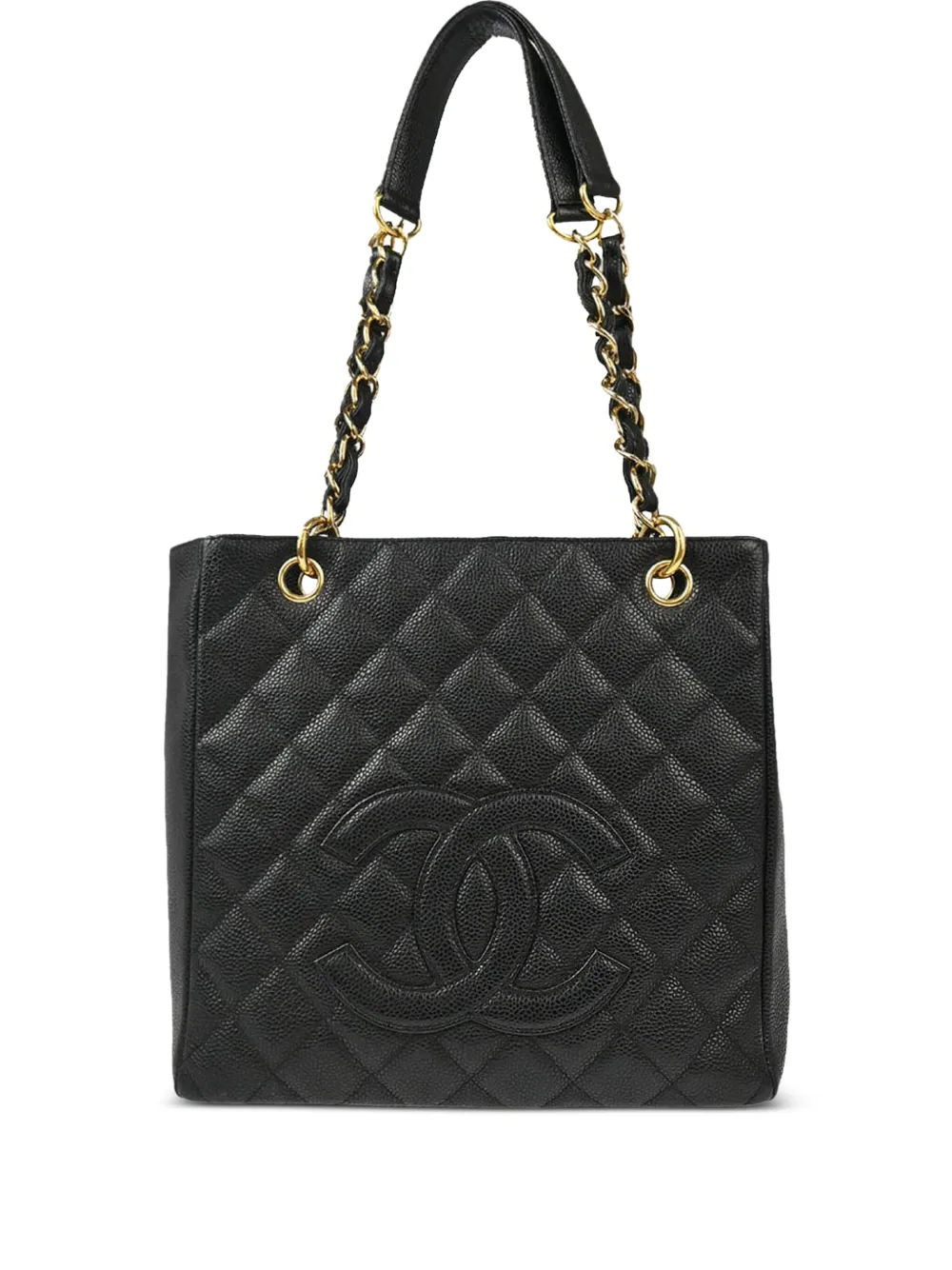 CHANEL Pre-Owned 2005 プチ ショッピング トートバッグ - ブラック CHANEL Pre-Owned 2005 プチ ショッピング トートバッグ - ブラック