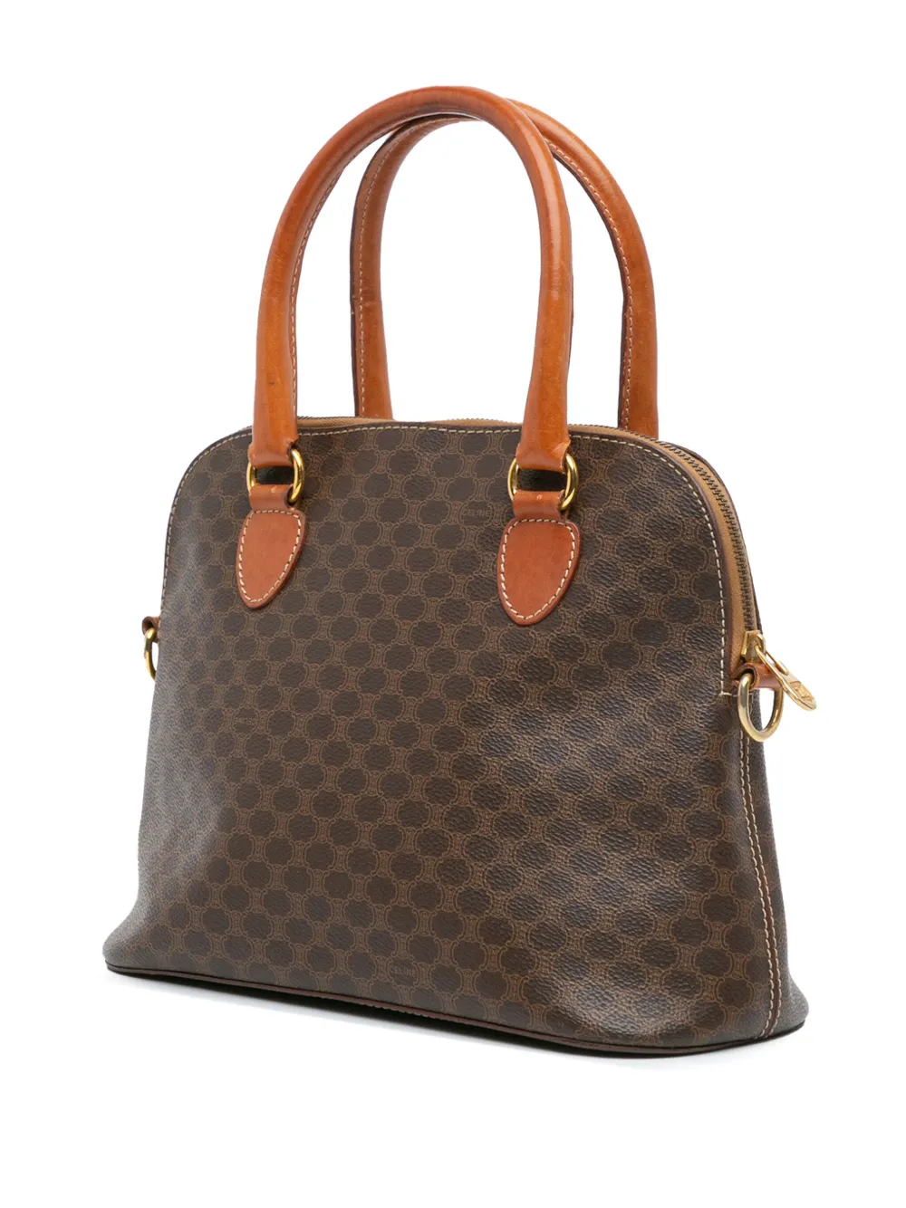Céline Pre-Owned 1994 Macadam gecoat canvas Dome boekentas - Bruin