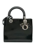 Christian Dior Pre-Owned 1998 Medium Patent Lady Dior satchel - Black