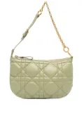 Christian Dior Pre-Owned 2022 Mini Calfskin Macrocannage Dior Caro Tulip Bag shoulder bag - Green