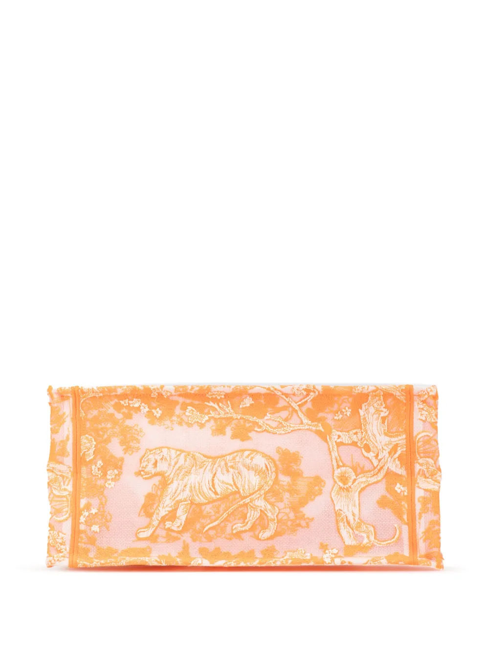 Pre-owned Dior 2022 Medium Toile De Jouy Book Tote Bag In Orange