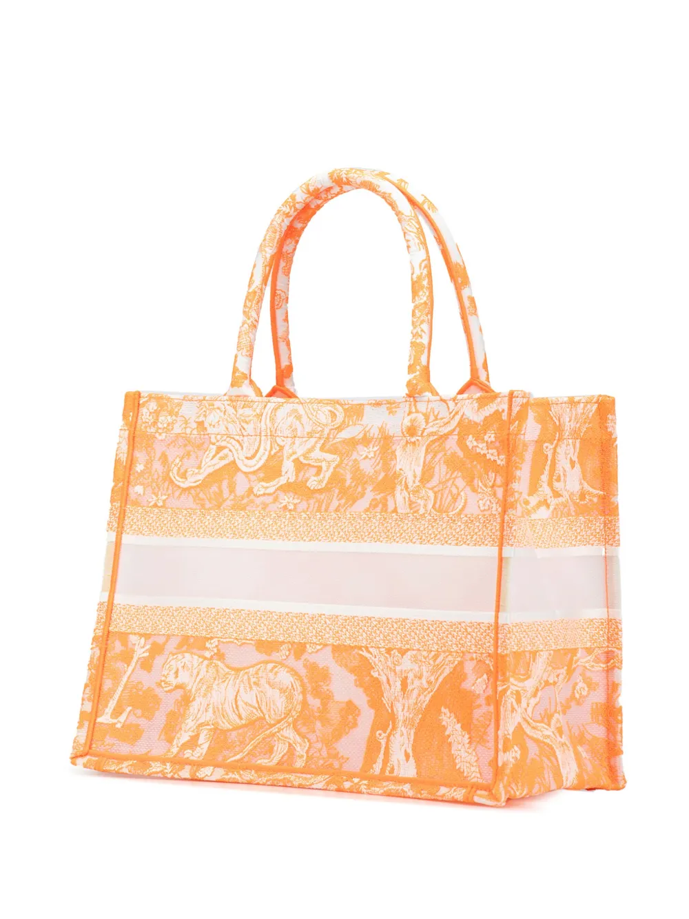 Christian Dior Pre-Owned 2022 medium Toile de Jouy Book shopper - ORANGE