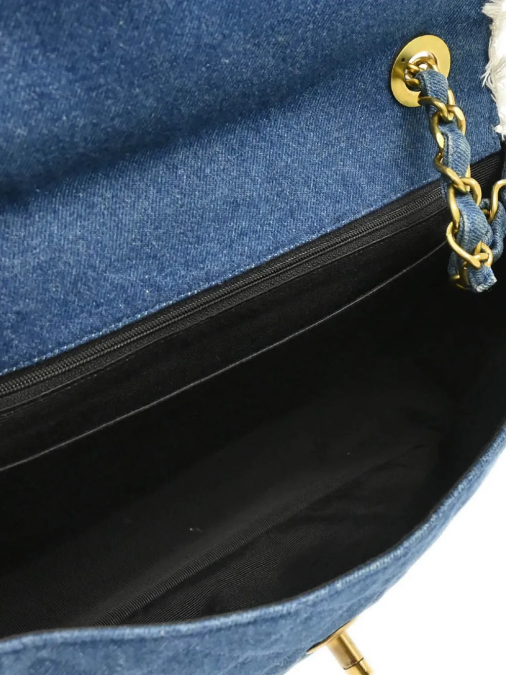 Pre-owned Chanel 1992 Classic Flap Shoulder Bag In 蓝色