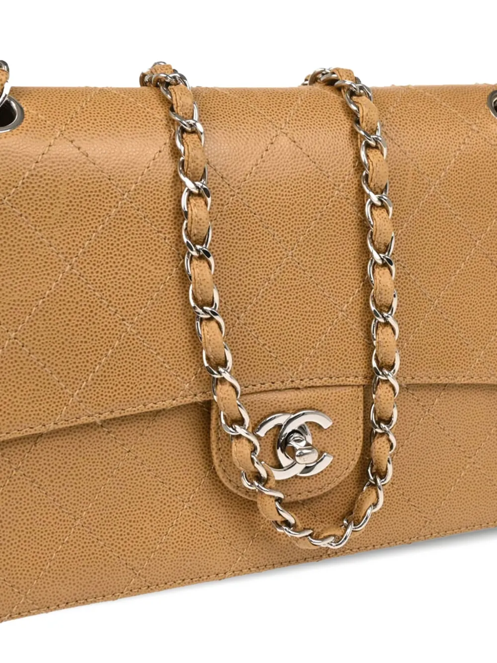 Pre-owned Chanel 1998 Classic Flap Shoulder Bag In 中性色