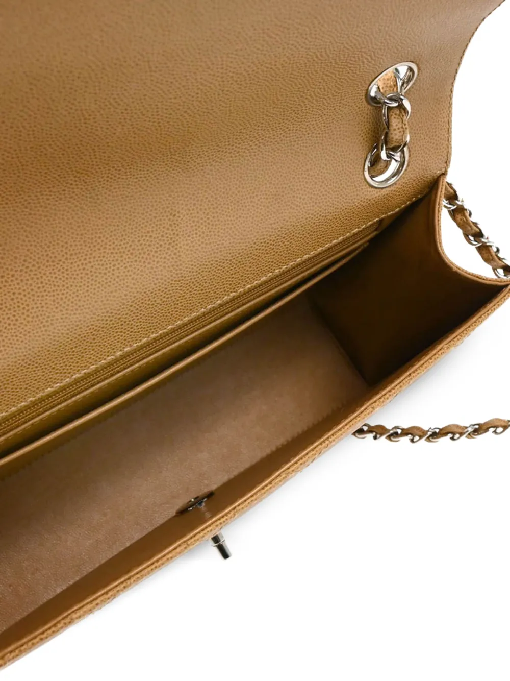 Pre-owned Chanel 1998 Classic Flap Shoulder Bag In 中性色